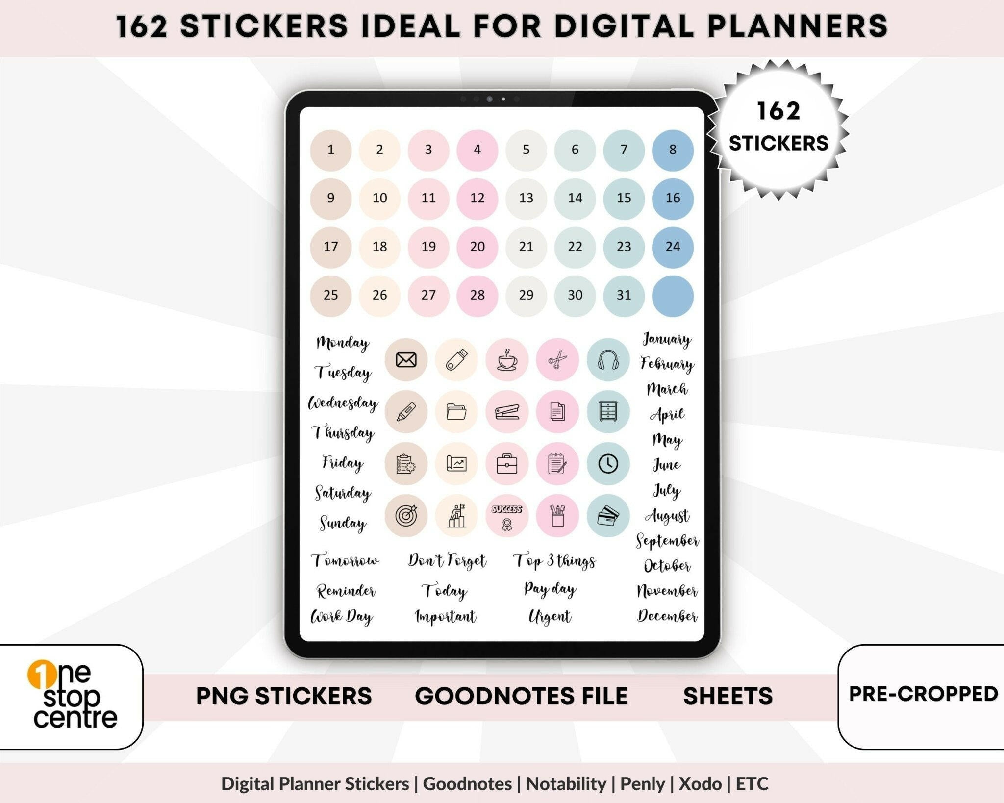 work productivity digital stickers 