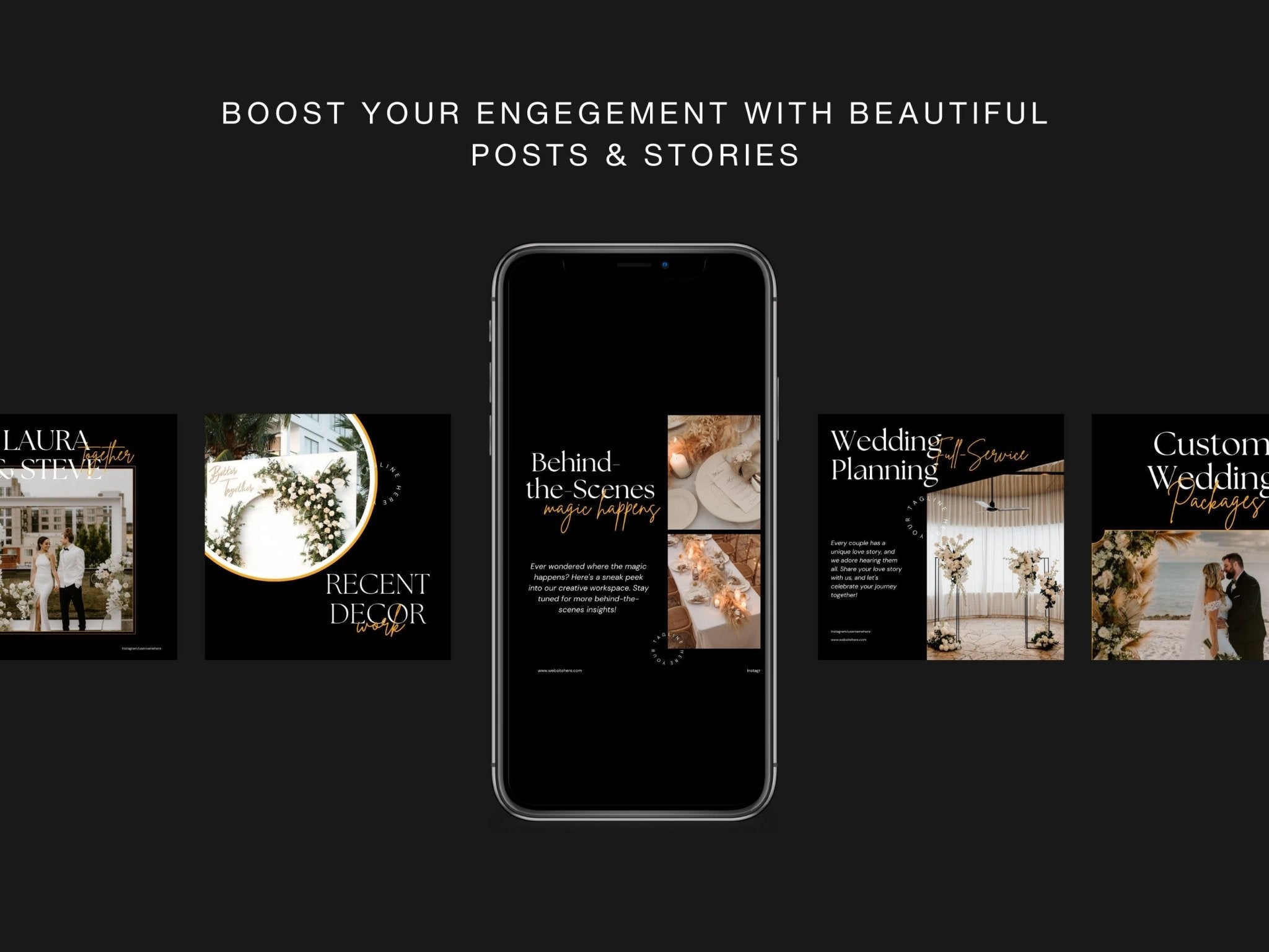 Bridal consultant Instagram post designs