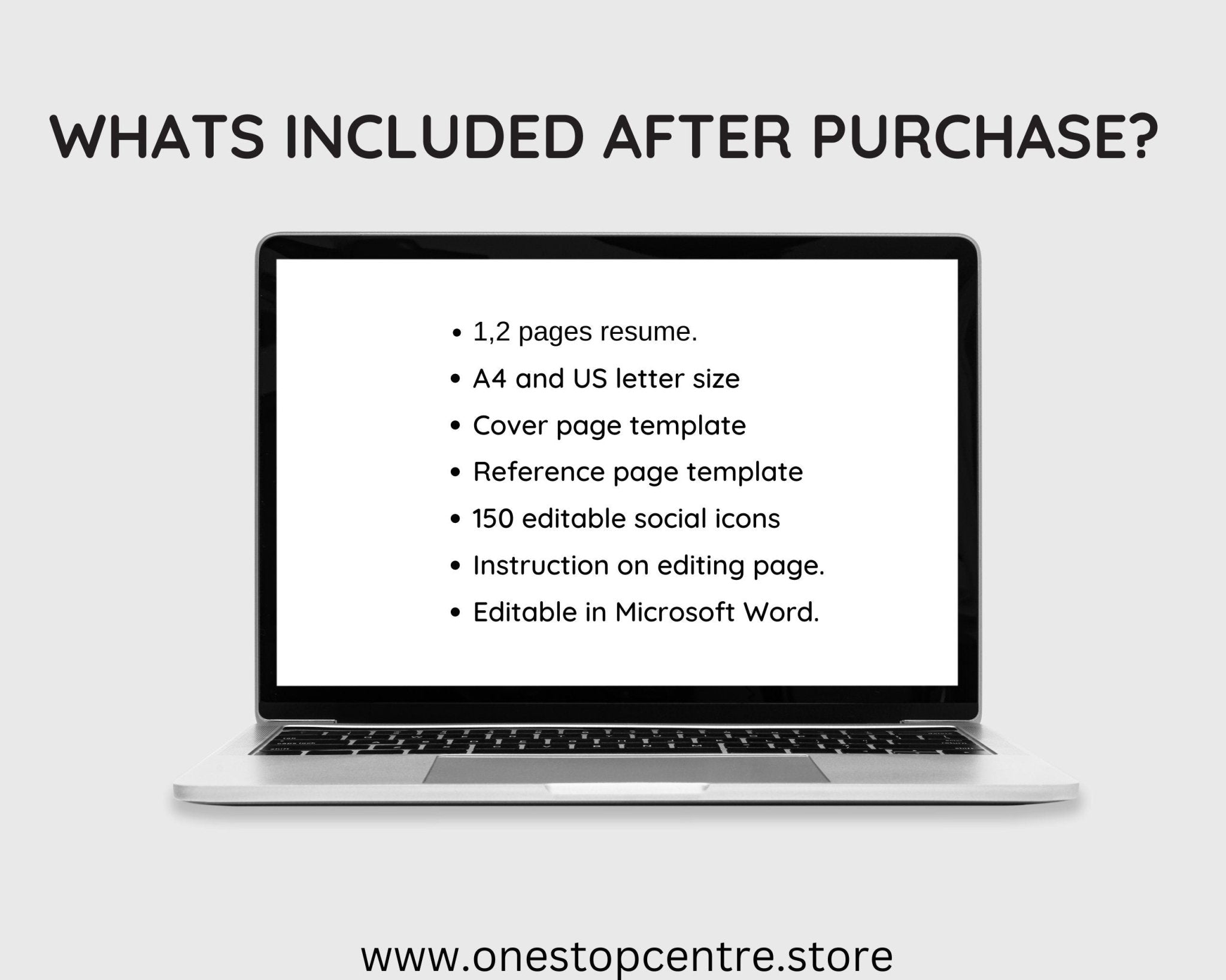 Printable and editable resume template pack