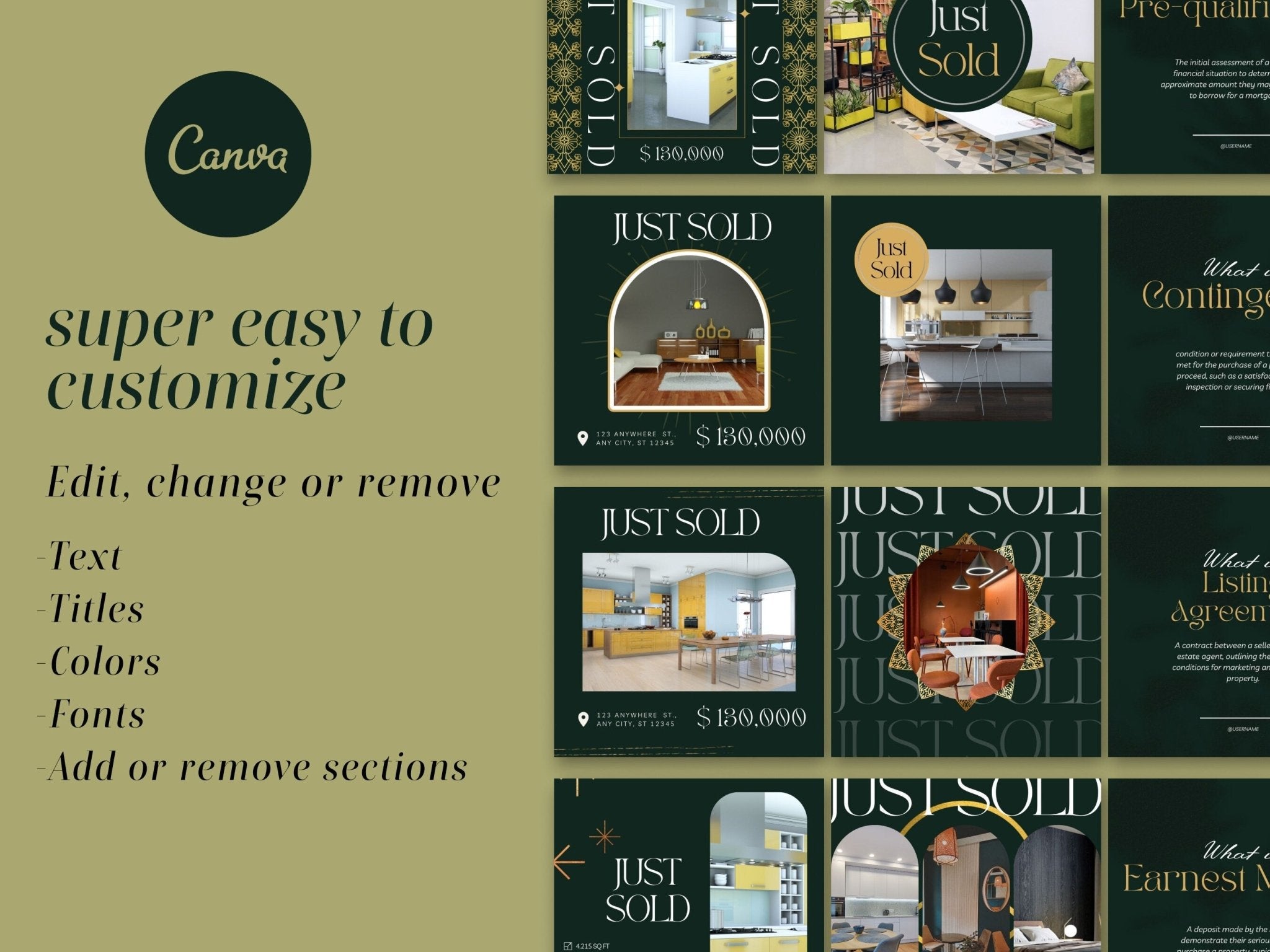 “Social media templates for realtors and agents”